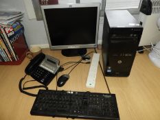 *HP Pro Desktop Computer with Monitor, Keyboard and Mouse