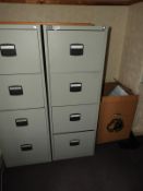 *Four Drawer Foolscap Filing Cabinet (grey)