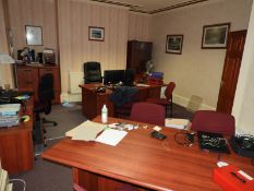 *Executive Office Furniture in Cherry Wood Finish