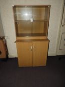 *Office Storage Unit in Light Oak Finish