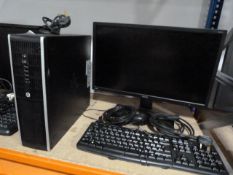 *HP Desktop Computer with Monitor, Keyboard and Mouse