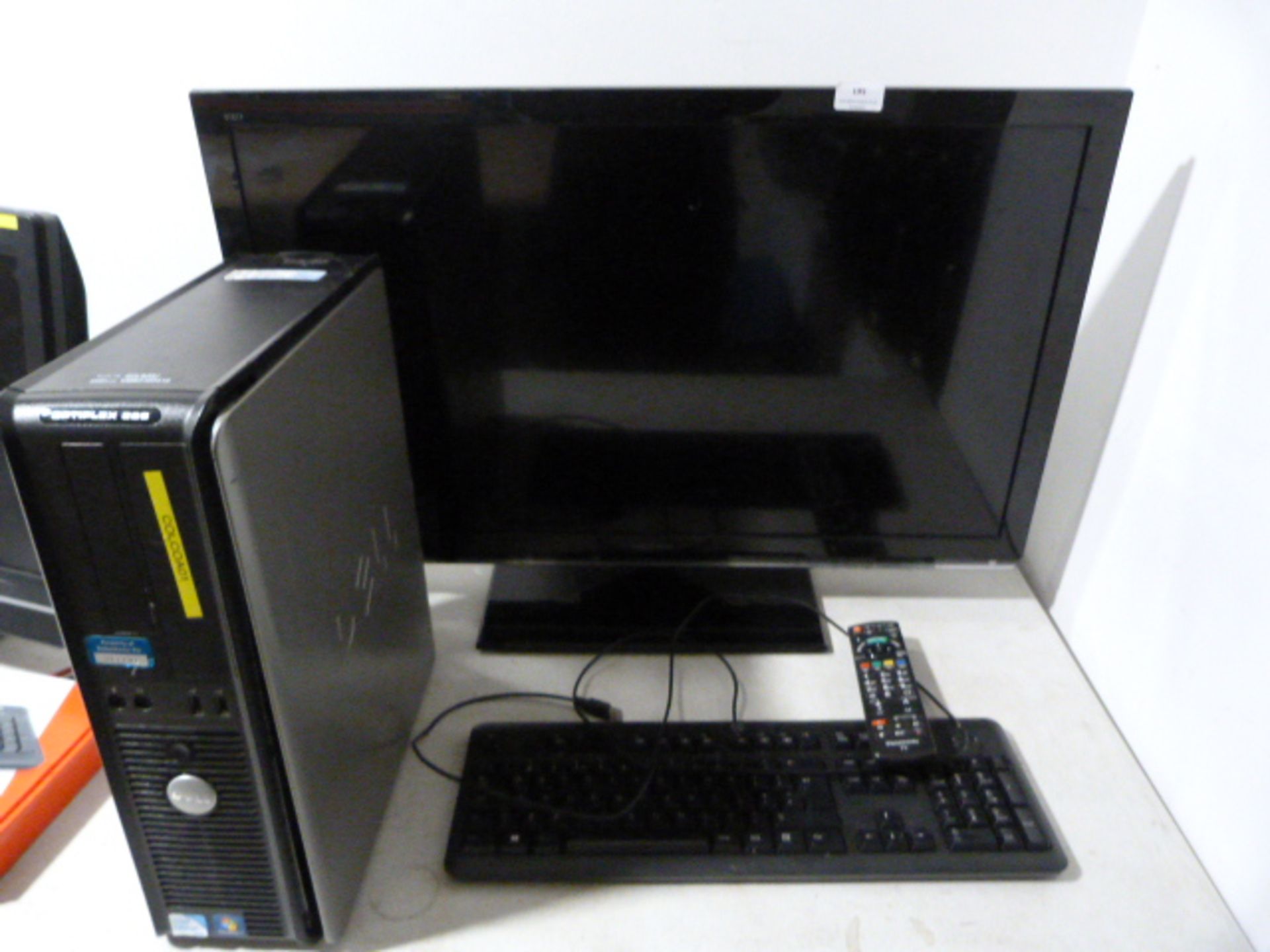 *Dell Desktop Computer with Panasonic TV, Keyboard and Mouse