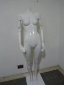 *White Female Mannequin with Adjustable Arms (no head)