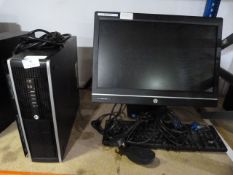 *HP Compaq Desktop Computer with Monitor, Keyboard and Mouse