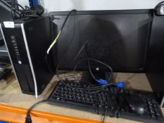 *HP Desktop Computer with Monitor, Keyboard and Mouse