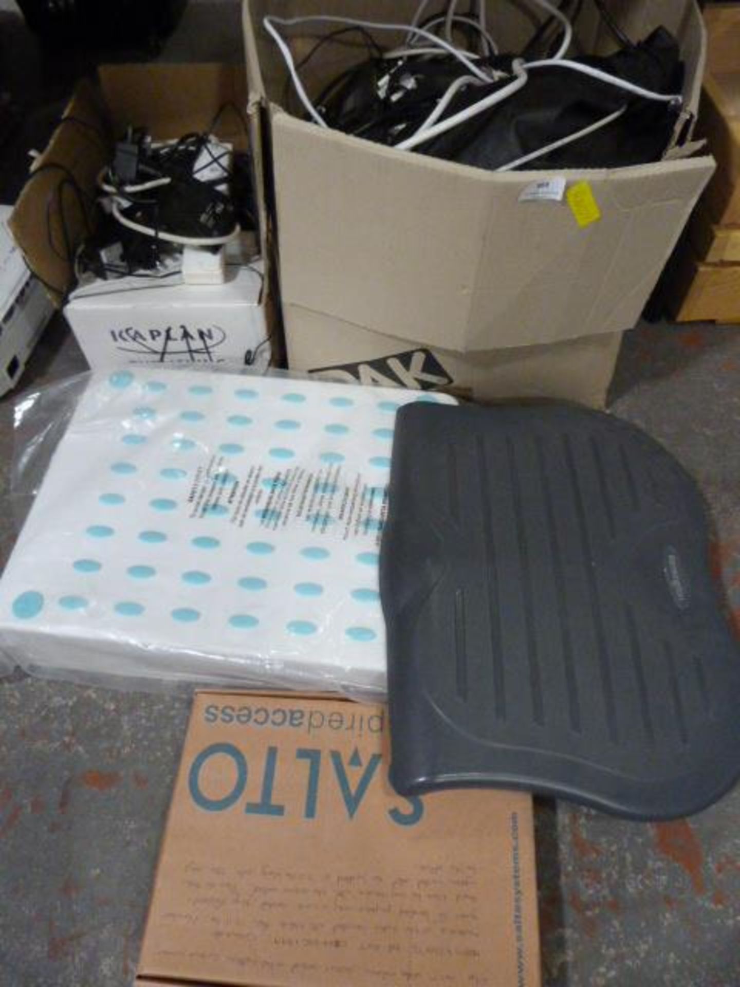 *Two Miscellaneous Boxes Containing Chargers, Wires, Routers, etc.