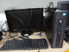 *HP Computer Tower with Monitor, Keyboard and Mouse