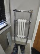 *Vintage Style Towel Radiator in Chrome & White