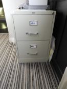 *Two Drawer Foolscap Filing Cabinet (cream)