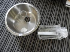 *Circular Stainless Steel Sink Bowl