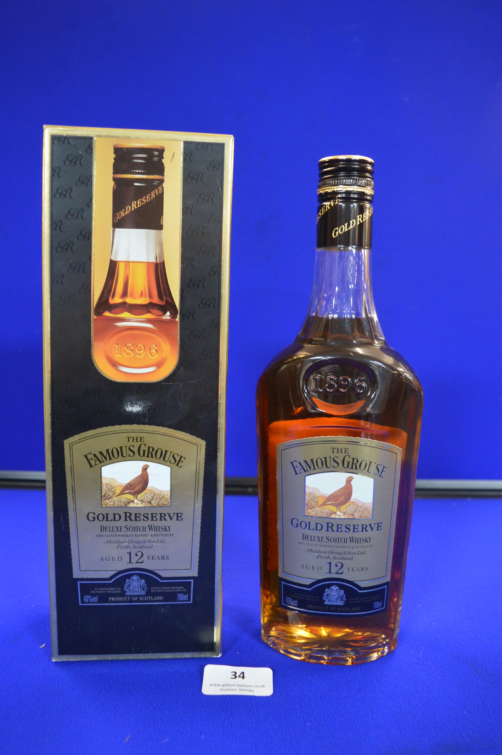 The Famous Grouse Gold Reserve Deluxe 12 Year Old Scotch Whisky