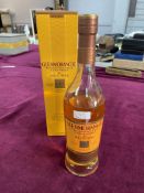Glenmorangie 10 Yr Old Single Malt Highland Scotch Whisky - Sealed but Some Evaporation
