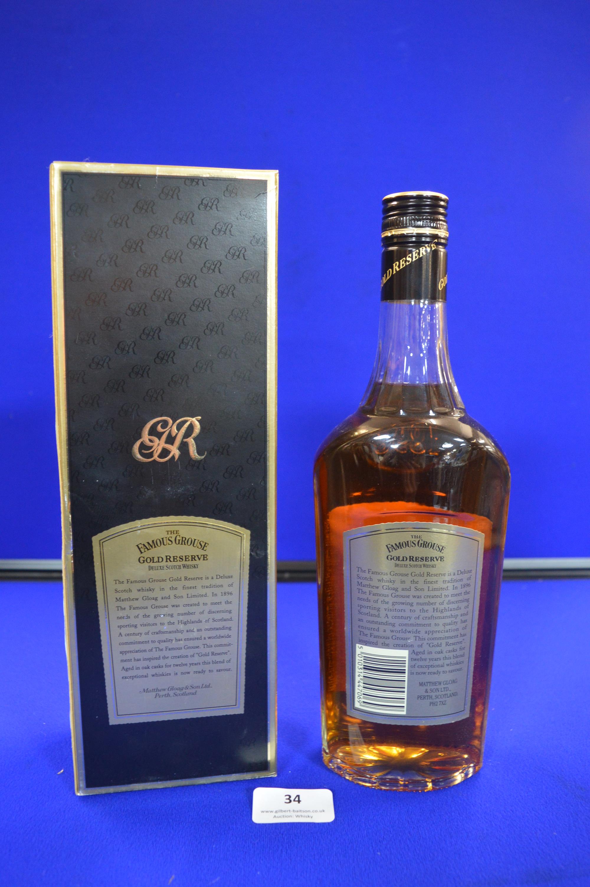 The Famous Grouse Gold Reserve Deluxe 12 Year Old Scotch Whisky - Image 2 of 2