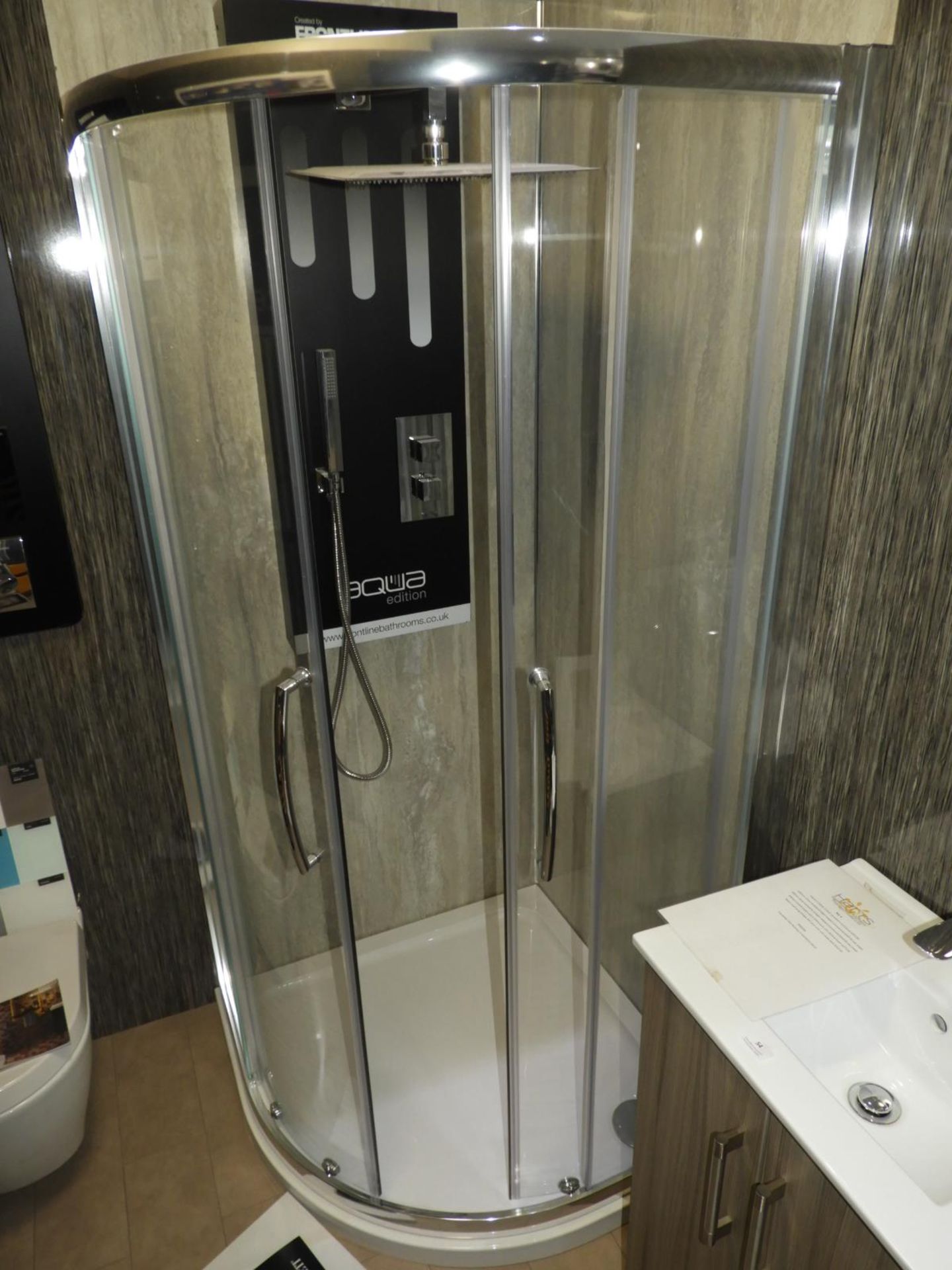 *Complete Shower Room: Quadrant Enclosure with Tray, Basin Unit, and WC - Image 3 of 4