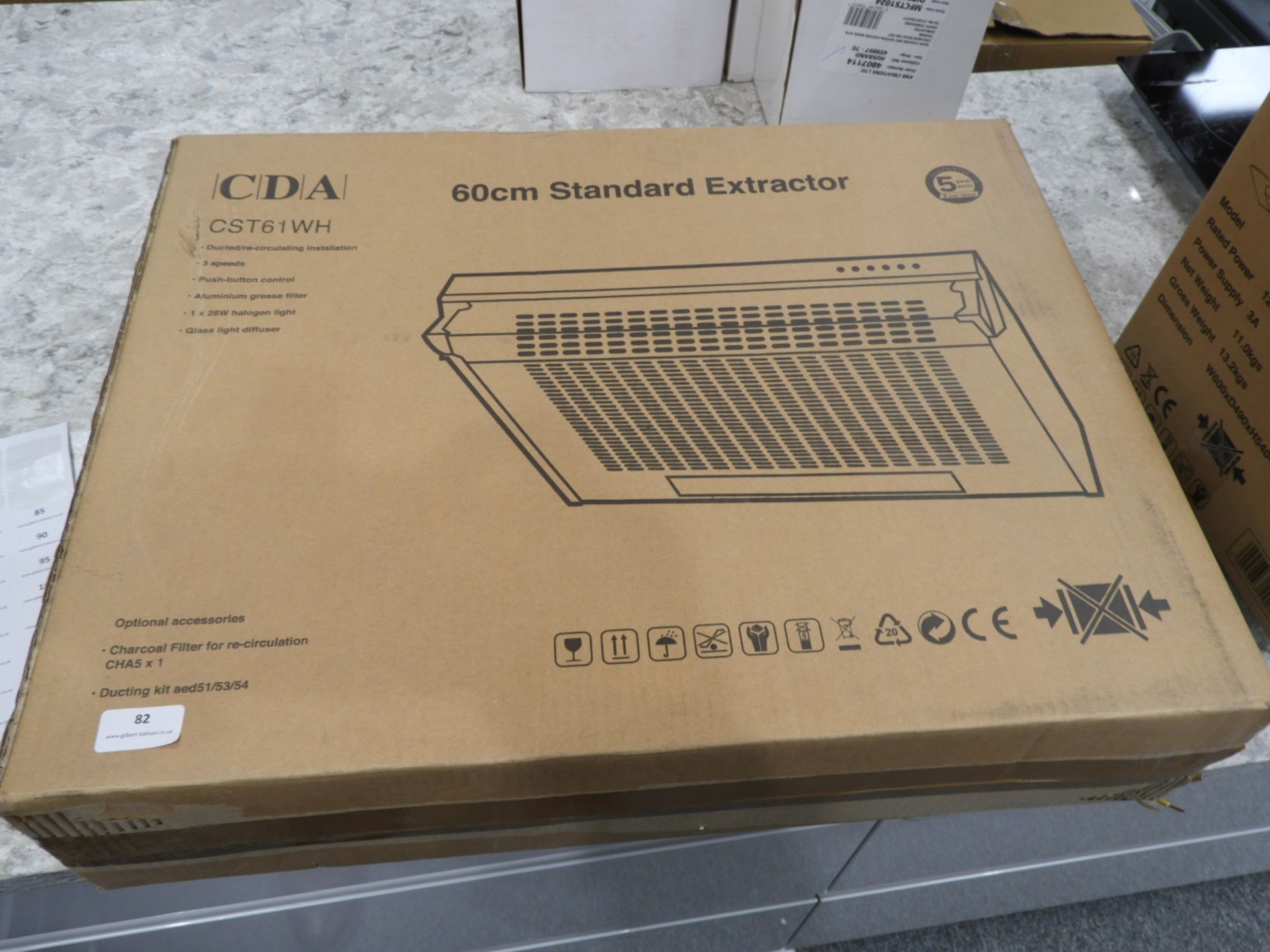 *CDA CST61WH 60cm Standard Extractor