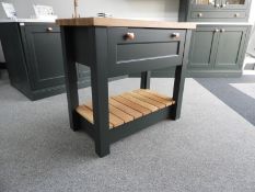 *Butcher Block Table with Drawer (to match lot 1)