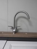 *NSS Brushed Nickle Swan Neck Tap