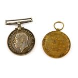 A WWI Medal pair, comprising War Medal 1914-18 inscribed to 564312 SPR E.Moreton R.E. and Victory
