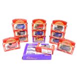Corgi die cast Cadbury's Travellers Chocolate vintage selection trucks, boxed, together with a