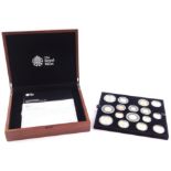 A Royal Mint United Kingdom 2013 Premium Proof Coin set, cased and boxed, with certificate.