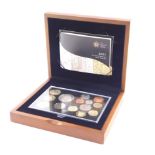 A Royal Mint United Kingdom Executive Proof Coin Set 2011, with certificate No 0005, cased.