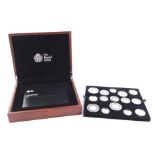 A Royal Mint United Kingdom 2014 Premium Proof Coin Set, with certificate, cased and boxed.