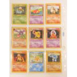 Pokemon cards, comprising Ivysaur., Slowpoke., Growlithe., Aerodcatyl., Kadabra., Jynx., Magmar.,