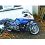 A Yamaha FJ1200 motorcycle, Registration J598 BUY, 48,559 recorded miles, with V5.