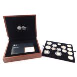 A Royal Mint United Kingdom 2015 Premium Proof Coin Set, cased and boxed, with certificate.