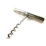 A silver corkscrew, Carr's of Sheffield Limited, Sheffield 2000, 2.11oz all in.