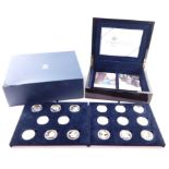 A Royal Mint Eightieth Birthday Silver Proof Coin Collection 2006, for H M Queen Elizabeth II,