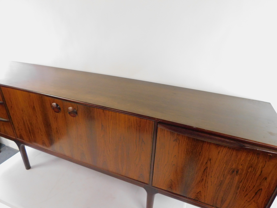 A McIntosh and Co Limited 1960's Rosewood dining suite, comprising a sideboard, with a pair of doors - Image 8 of 8