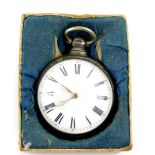 A George IV silver pair cased gentleman's pocket watch, by Thomas Vurley of Wisbeach, open faced,