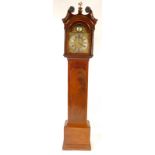 James Aickin of Corke. A George III Irish mahogany long case clock, the brass break arch dial with