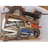 Record Carver and other clamps. (1 box)