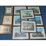 Equestrian prints, Thornburn prints and sundry further prints. (a quantity)