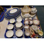 Ceramics and glass, including a Royal Albion china part tea service and Globe Pottery graduated meat