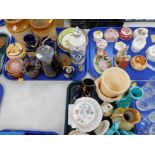 Ceramic trinket boxes and covers, including Wedgwood, Limoge porcelain trinkets, storage jars,