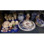 Ceramics and glass, including a Maddock & Sons ivory ware part tea service., Harvest pattern part