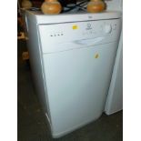 An Indesit slim line dishwasher, model no IDL40.