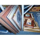 Prints and frames, engravings, etc. (a quantity)