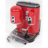 A Kitchenaid Espresso machine, model 5KES100, in red, in original box.
