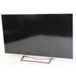 A Sony 55 inch Intertech flat screen television, serial number 6701660, model number 55XE8577,