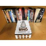 A quantity of DVDs and videos, to include Star Wars Trilogy Special Edition, A Doctor Who limited