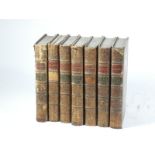 Richardson (Samuel) CLARISSA OR THE HISTORY OF A YOUNG LADY 7 vol, contemporary sprinkled calf ruled