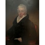 Thomas Kirkby (1796-c.1847). A portrait of William Little of Newbold Pacey, c1826, in a half