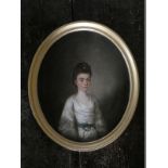 18thC English School. A portrait of Louisa Letitia Cheveley (wife of Jermingham Cheveley Esq),