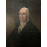 Attributed to George F Joseph ARA. Portrait of Samuel Gibbons, late of Foleshill, in half length