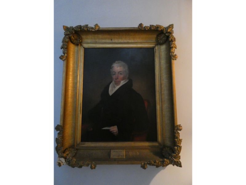 Thomas Kirkby (1796-c.1847). A portrait of William Little of Newbold Pacey, c1826, in a half - Image 2 of 6