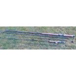 A Silstar GT 3783-420 Traverse X salmon fly rod, three piece, fourteen foot #10/11, with bag and a
